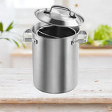 Maxbell Stainless Steel Large Soup Pot Multifunctional Japanese Frying Pan for Hotel