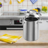 Maxbell Stainless Steel Large Soup Pot Multifunctional Japanese Frying Pan for Hotel