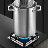 Maxbell Stainless Steel Large Soup Pot Multifunctional Japanese Frying Pan for Hotel