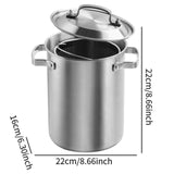 Maxbell Stainless Steel Large Soup Pot Multifunctional Japanese Frying Pan for Hotel