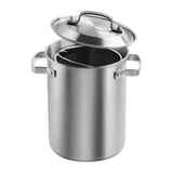 Maxbell Stainless Steel Large Soup Pot Multifunctional Japanese Frying Pan for Hotel