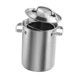 Maxbell Stainless Steel Large Soup Pot Multifunctional Japanese Frying Pan for Hotel