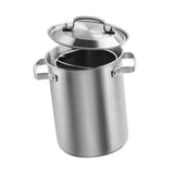 Maxbell Stainless Steel Large Soup Pot Multifunctional Japanese Frying Pan for Hotel