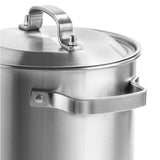 Maxbell Stainless Steel Large Soup Pot Multifunctional Japanese Frying Pan for Hotel