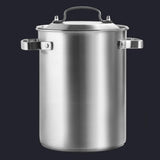 Maxbell Stainless Steel Large Soup Pot Multifunctional Japanese Frying Pan for Hotel