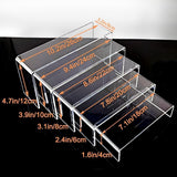 Maxbell 5Pcs Acrylic Display Shelf Perfume Organizer for Dresser Showcase Home Decor
