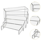 Maxbell 5Pcs Acrylic Display Shelf Perfume Organizer for Dresser Showcase Home Decor
