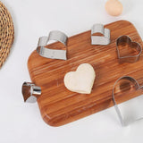 Maxbell 6Pcs Valentine's Heart Shaped Cookie Cutter Stainless Steel for Anniversary