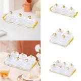 Maxbell Divided Serving Dishes Dried Fruit Tray with Lid for Cookies Dried Fruit Nut 3 Grid
