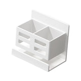 Maxbell Wall Mounted Toothbrush Holder Toothpaste Shelf for Washroom Hotel Dormitory White