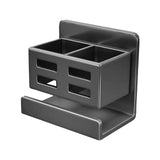 Maxbell Wall Mounted Toothbrush Holder Toothpaste Shelf for Washroom Hotel Dormitory Gray