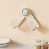 Maxbell Pot Cover Storage Rack with Suction Cup Pot Lid Holder for Pantry Restaurant White