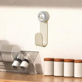 Maxbell Pot Cover Storage Rack with Suction Cup Pot Lid Holder for Pantry Restaurant White