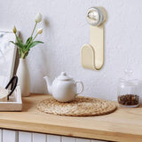 Maxbell Pot Cover Storage Rack with Suction Cup Pot Lid Holder for Pantry Restaurant White