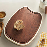 Maxbell Wood Chopping Board Portable Double Sided Cutting Mat for Steak Cheese Bread