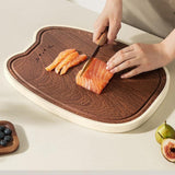 Maxbell Wood Chopping Board Portable Double Sided Cutting Mat for Steak Cheese Bread