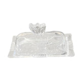 Maxbell Clear Butter Tray with Cover Dustproof for Refrigerator Counter Dining Table