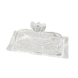 Maxbell Clear Butter Tray with Cover Dustproof for Refrigerator Counter Dining Table