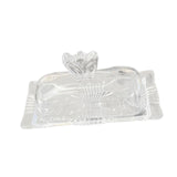 Maxbell Clear Butter Tray with Cover Dustproof for Refrigerator Counter Dining Table