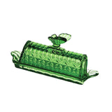 Maxbell Glass Butter Dish Multifunctional Butter Keeper for Household Restaurant Bar Green