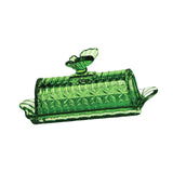 Maxbell Glass Butter Dish Multifunctional Butter Keeper for Household Restaurant Bar Green