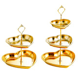 Maxbell Dessert Cupcake Stand Fruit Plate for Dessert Table Decorations Fruits Candy 2 Tier