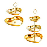Maxbell Dessert Cupcake Stand Fruit Plate for Dessert Table Decorations Fruits Candy 2 Tier