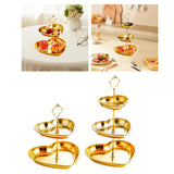 Maxbell Dessert Cupcake Stand Fruit Plate for Dessert Table Decorations Fruits Candy 2 Tier
