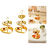 Maxbell Dessert Cupcake Stand Fruit Plate for Dessert Table Decorations Fruits Candy 2 Tier