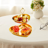 Maxbell Dessert Cupcake Stand Fruit Plate for Dessert Table Decorations Fruits Candy 2 Tier