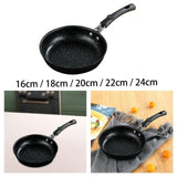 Maxbell Frying Pan Cooking Pot Non Coating Stir Fry Pan for Cooker Induction Kitchen 16cm