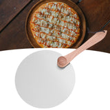 Maxbell Pizza Spatula Round Stainless Steel Metal Pizza Paddle for Bread Cheese Oven 10inch