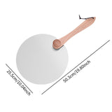 Maxbell Pizza Spatula Round Stainless Steel Metal Pizza Paddle for Bread Cheese Oven 10inch