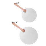 Maxbell Pizza Spatula Round Stainless Steel Metal Pizza Paddle for Bread Cheese Oven 10inch