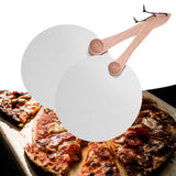 Maxbell Pizza Spatula Round Stainless Steel Metal Pizza Paddle for Bread Cheese Oven 10inch