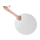 Maxbell Pizza Spatula Round Stainless Steel Metal Pizza Paddle for Bread Cheese Oven 10inch