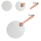 Maxbell Pizza Spatula Round Stainless Steel Metal Pizza Paddle for Bread Cheese Oven 10inch