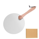 Maxbell Pizza Spatula Round Stainless Steel Metal Pizza Paddle for Bread Cheese Oven 10inch