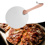 Maxbell Pizza Spatula Round Stainless Steel Metal Pizza Paddle for Bread Cheese Oven 12inch