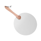 Maxbell Pizza Spatula Round Stainless Steel Metal Pizza Paddle for Bread Cheese Oven 12inch