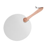 Maxbell Pizza Spatula Round Stainless Steel Metal Pizza Paddle for Bread Cheese Oven 12inch