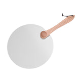 Maxbell Pizza Spatula Round Stainless Steel Metal Pizza Paddle for Bread Cheese Oven 12inch