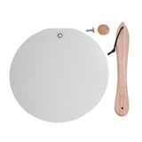 Maxbell Pizza Spatula Round Stainless Steel Metal Pizza Paddle for Bread Cheese Oven 12inch