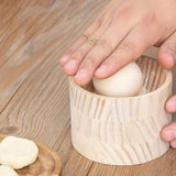 Maxbell Wooden Dumpling Press Tool Wooden Dumpling Roller for Party Household Picnic