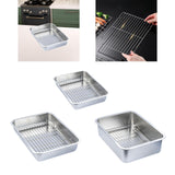 Maxbell Stainless Steel Baking Pan Oven Tray and Cooling Rack for Grilling Vegetable 36x27x7cm