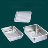 Maxbell Stainless Steel Baking Pan Oven Tray and Cooling Rack for Grilling Vegetable 36x27x7cm