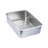 Maxbell Stainless Steel Baking Pan Oven Tray and Cooling Rack for Grilling Vegetable 50x35x10cm