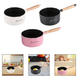 Maxbell Milk Pan Boiling Pot Melting Butter Soup Pot for RV Travel Breakfast Outdoor White