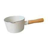 Maxbell Enamel Milk Pot 500ml Non Stick Heating Milk Chocolate Melt Pan Porridge Pot