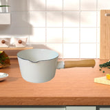 Maxbell Enamel Milk Pot 500ml Non Stick Heating Milk Chocolate Melt Pan Porridge Pot